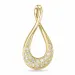 Droppformad diamantberlocker i 14  carat guld 0,13 ct