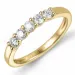 Diamant alliancring i 14  karat guld 0,33 ct