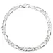 figaroarmband i silver 17 cm x 9,2 mm