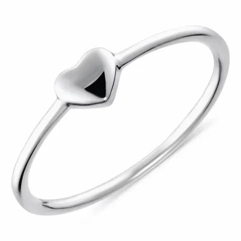 Kollektionsprov Simple Rings hjärta ring i silver