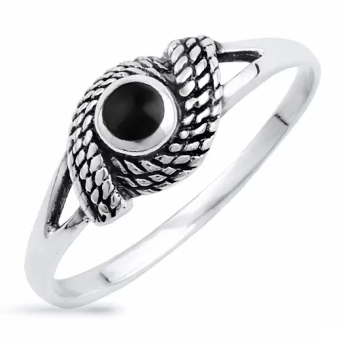 onyx ring i silver