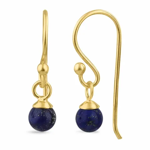 lapis lazuli ear lines i förgyllt silver