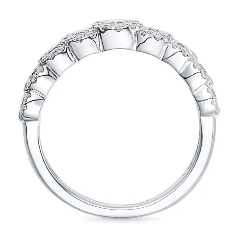 diamantring i 14  karat vitguld 0,56 ct