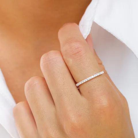 zirkon ring i silver