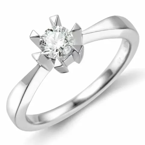 0,40 ct lab grown diamant ring i 14  karat vitguld 0,40 ct