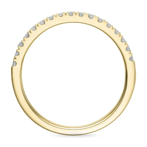 Enkel diamant alliancring i 14  karat guld 0,25 ct