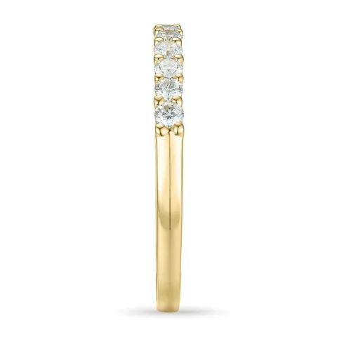 Diamant alliancring i 14  karat guld 0,26 ct