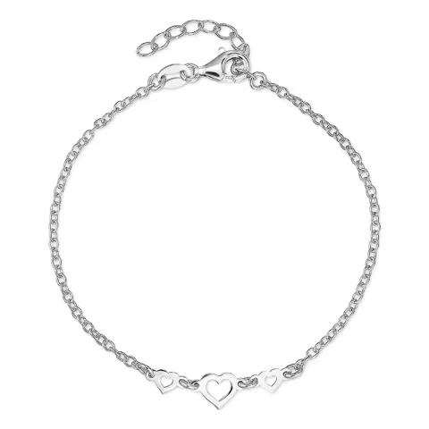 hjärta armband i silver