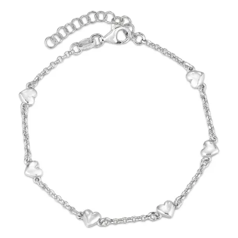 hjärta armband i silver