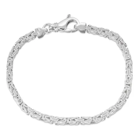 kungalänk armband i silver 18,5 cm x 3,2 mm