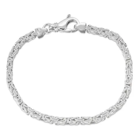 kungalänk armband i silver 17 cm x 3,2 mm