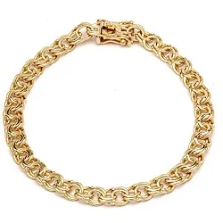 BNH bismark armband i 14 karat guld 17 cm x 5,4 mm