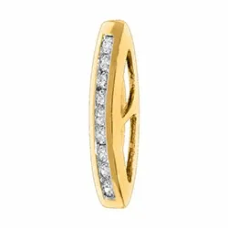 diamant hängen i 14  carat guld 0,14 ct