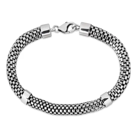 armband i oxiderat sterlingsilver  x 7,0 mm