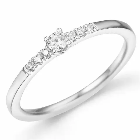 Kollektionsprov diamantring i 14  karat vitguld 0,08 ct 0,06 ct