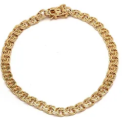 BNH bismark armband i 14 karat guld 21,0 cm x 6,1 mm