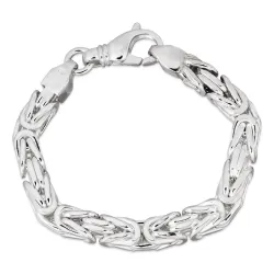 Kungalänk armband i silver 21 cm x 6,8 mm